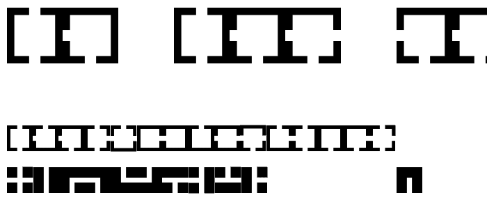Maze Maker Inverted Level 1F font